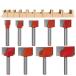Bestgle 9 деталь 6mm автомобиль nk чистка низ маршрутизатор bit tang stain сталь карбид чистка низ bit карбид лезвие триммер bit деревообработка f рис ka