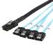 Chenyang Mini SAS SFF-8087 36 булавка ho -тактный встроенный 4 SATA 7 булавка Target жесткий диск 6Gbps данные сервер 