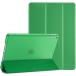 ProCase iPad 9/8/7 кейс (2021 2020 2019) половина прозрачный задний покрытие Smart покрытие легкий три складывать подставка iPad