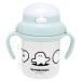 OSK(o-eske-)sina... кружка с соломинкой пастель зеленый 200ml сделано в Японии микроволновая печь соответствует держать рука имеется младенец baby детский модный 