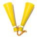  slim twin megaphone yellow yellow respondent . for megaphone associated goods megaphone physical training festival motion . baseball soccer Inter high plastic 