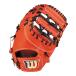 Wilson( Wilson ) в общем для бейсбола First mitoSELECT 33N для первого бейсмена правый для метания E orange WBW103195