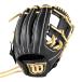 Wilson( Wilson ) женщина софтбол для перчатка Wilson Bear для игрока внутреннего поля правый для метания черный × Blond WBW103923