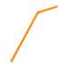  feather ... industry value flexible straw 6×210mm orange .500ps.