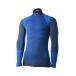 mico MAN MOCK NECK SHIRT WARM CONTROL:IN-01851 BLUE