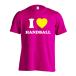  гандбол футболка одежда короткий рукав I LOVE HANDBALL 160 и меньше тренировка надеты ( Pro teji)