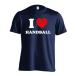  гандбол футболка одежда короткий рукав I LOVE HANDBALL XS-XL тренировка надеты ( Pro teji)