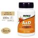  vitamin A&amp;D 10000IU|400IU 100 bead NOW Foodsnauf-z supplement 