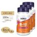 [ купон есть ]nauf-z витамин B-12 2000mcg 100 шарик 3 шт. комплект NOW Foods