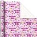  ваш заказ отверстие Mark упаковка бумага день рождения девушка розовый Hallmark Wrapping Paper (Birthday Girl Pink)