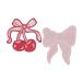  ваш заказ Hello хобби bow & Cherry нашивка Hello Hobby Bows and Cherries Patches