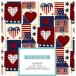  ваш заказ David teki стиль z100% хлопок America -na Heart многоцветный примерно 45.7×53.3cm David Textiles 100% Cot