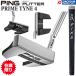 �y�݌Ɍ���zPING 2023 PUTTER PRIME TYNE 4 / �s�� 2023 �p�^�[ �v���C���^�C�� 4 �X�`�[���V���t�g PP58 MID SIZE BLACK/GREY �w�b�h�J�o�[�t�� ���{���K�i