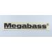 Megabass Megabass разрезные наклейки ( черный )15cm