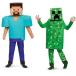 ハロウィン コスプレ 衣装 MINECRAFT マインクラフト スティーブ ハロウィン キッズ コスチューム 男の子 S-XL 子供 仮装 Cosplayパーティー