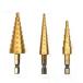  подножка дрель 3 шт. комплект titanium покрытие шестиугольник ось (4~20mm) сверление удаление заусенцев расширение место хранения с футляром 