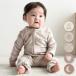 PUPPAPUPO двойной Zip стрейч длинный рукав комбинезон простой новый bo-n baby детский комбинезон осень-зима 60 70 80 детская одежда мужчина девочка новорожденный ppa Pooh po