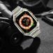 Apple Watch Series 8 7 6 5 4 SE �o���h �ی�P�[�X�t�� �A�b�v���E�H�b�` �o���h 40mm /41mm ���� �X�e�����X ������� �����Y 40mm /41mm ���������� �֘A�摜2