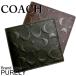 全品ポイント2倍 コーチ 財布 メンズ COACH シグネチャー クロスグレイン レザー コイン ウォレット 折り財布 F75363 BLK MAH