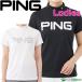  женский булавка Golf короткий рукав с высоким воротником рубашка прохладный core 622-2268806 Golf одежда tops с высоким воротником рубашка PING GOLF 2022 год модели 