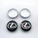 ���N�T�X LEXUS �z�C�[���L���b�v �g���^ �G���u���� �Z���^�[�n�u�L���b�v�o�b�W �u���b�N/�V���o�[ 60mm 4�Z�b�g