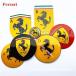 �t�F���[�� �X�e�b�J�[ �z�C�[���L���b�v�V�[�� Ferrari ���˔n �G���u�������S �Z���^�[�o�b�W 4���Z�b�g
