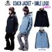 SCAPE スノーボード スノボ ウエア 2018-2019 SCAPE  エスケープ COACH JACKET - SMILE LOGO レディース