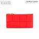  Bottega Veneta BOTTEGA VENETA mesh cassette long fastener card-case leather red 749460 Card Case 90233307