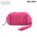  как новый MiuMiu MIUMIUma tera se сумка нейлон розовый 5NE022 Pouch 90282969