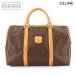  Celine CELINE Macadam Boston ручная сумочка PVC кожа Brown Gold металлические принадлежности Vintage Macadam Boston Bag 90287675