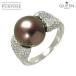 Queen  13 ĳ 11.3mm  1.38ct K18 WG ۥ磻ȥ 750  Black Pearl Ringھդ 90291175