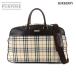  Burberry BURBERRYnoba проверка 2way Boston сумка на плечо парусина кожа бежевый Brown Boston Bag 90293556