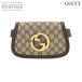  не использовался выставленный товар Gucci GUCCI Blondie GGs шкив m ремень сумка поясная сумка кожа бежевый Brown 703807 90298019
