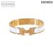  не использовался выставленный товар Hermes HERMES клик трещина PM браслет Blanc Gold аксессуары Clic Clac PM 90311007
