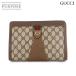  Gucci GUCCI сцепление ручная сумочка GGs шкив m парусина кожа бежевый Brown 89.01.32 Vintage Clutch Bag 90313238