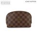  прекрасный товар Louis Vuitton LOUIS VUITTON Damier небольшая сумочка cosme tikPM cosme сумка eben Brown N47516 90321736