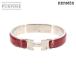  прекрасный товар Hermes HERMES клик H PM браслет красный серебряный аксессуары Clic H PM 90324931