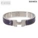  как новый Hermes HERMES клик H PM браслет лиловый серебряный аксессуары Clic H PM 90328548