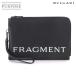 прекрасный товар BVLGARY BVLGARIf ковер men to клатч кожа черный белый 290786 Fujiwara hirosiFRAGMENT Clutch Bag 90329037