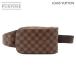 не использовался выставленный товар Louis Vuitton LOUIS VUITTON Damier Geronimo s сумка "body" поясная сумка eben Brown N51994 90332991