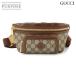  прекрасный товар Gucci GUCCI Inter locking G ремень сумка поясная сумка GGs шкив m кожа бежевый Brown 682933 90334645