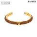  Hermes HERMES both to браслет браслет кожа Brown Gold аксессуары Bangle 90341009