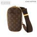  не использовался выставленный товар Louis Vuitton LOUIS VUITTON монограмма небольшая сумочка gun ju сумка "body" Brown M51870 Gold металлические принадлежности 90343881