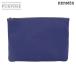  как новый Hermes HERMES Neova nGM сумка нейлон полиуретан голубой морской темно-синий Neobain GM Pouch 90344753