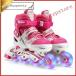  роликовые коньки ролик лезвие ролик skate розовый голубой красный начинающий kwado skate фитнес детский 
