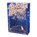  поздравительная открытка весна ночь Sakura . кошка 693901 [M рейс 1/3]