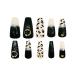  искусственные ногти черный Leopard рисунок 127747 [M рейс 1/6]