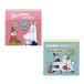  Moomin квадратное память розовый / голубой рисунок [M рейс 1/4]