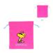  Snoopy SaGa la вышивка мешочек Woodstock рисунок розовый 4901770761138 [M рейс 1/3]