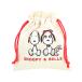  Snoopy SaGa la вышивка мешочек SNOOPY&amp;BELLE слоновая кость 4901770754819 [M рейс 1/3]